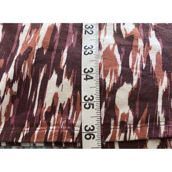 Garnet Hill Button Front Knit Tank Dress Printed Stretchy Tencel Women Medium - Picture 6 of 9